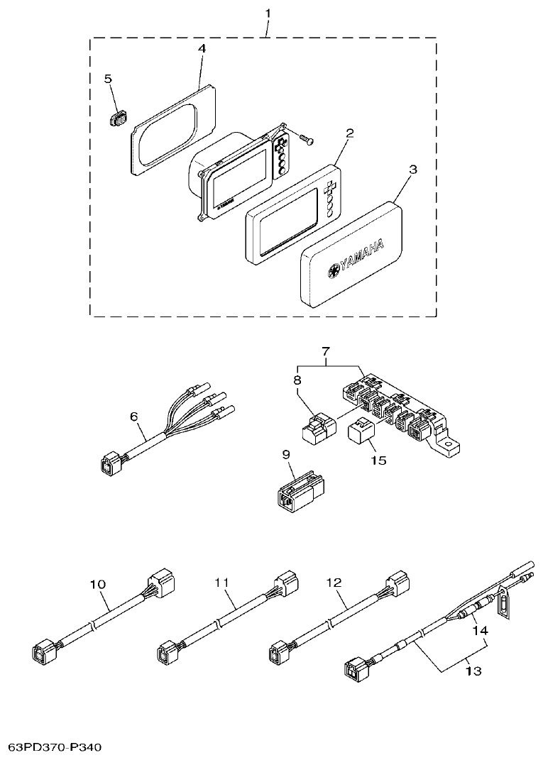 Yamaha F115A, FL115A, FL115AET OPTIONAL PARTS 1 parts diagram
